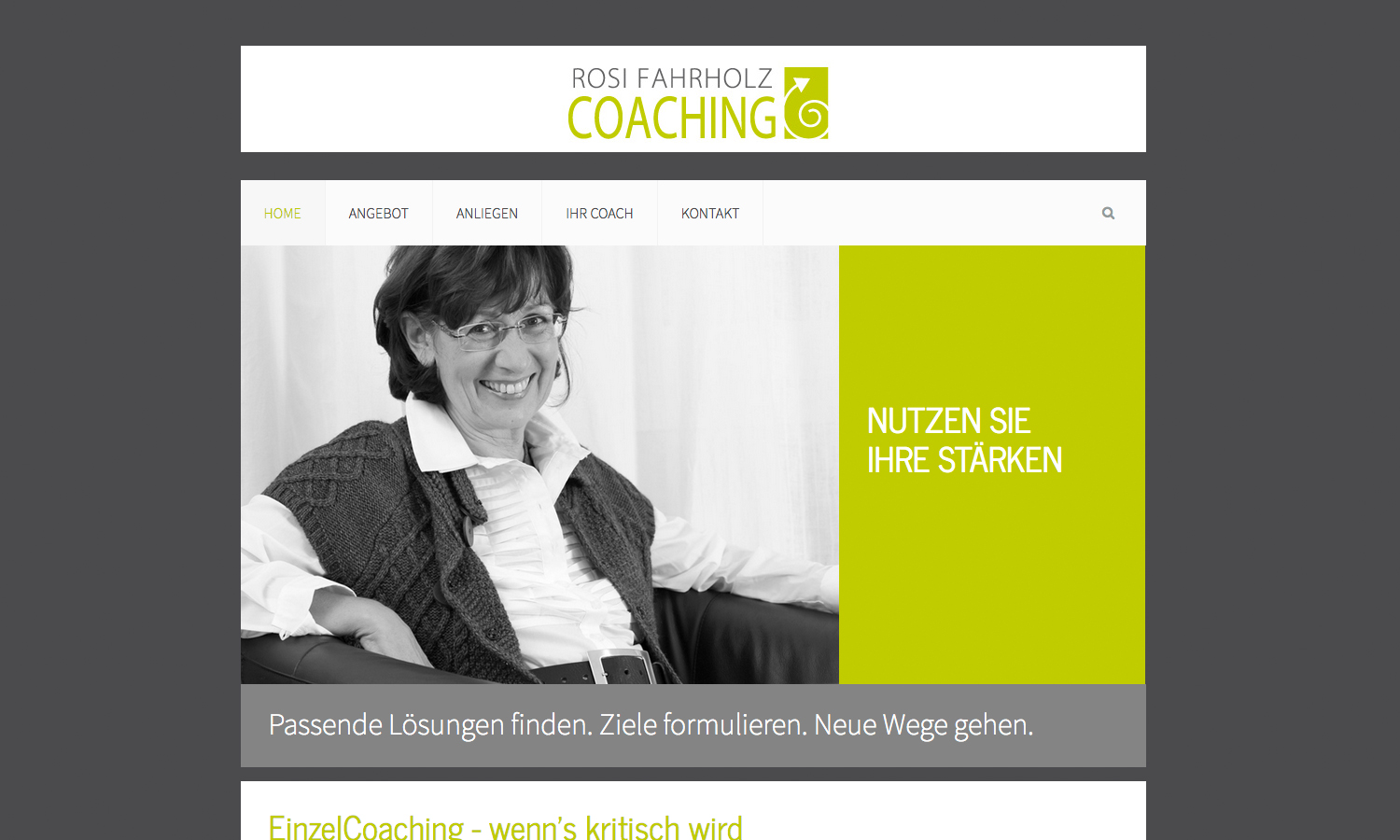 Webseite Rosi Fahrholz