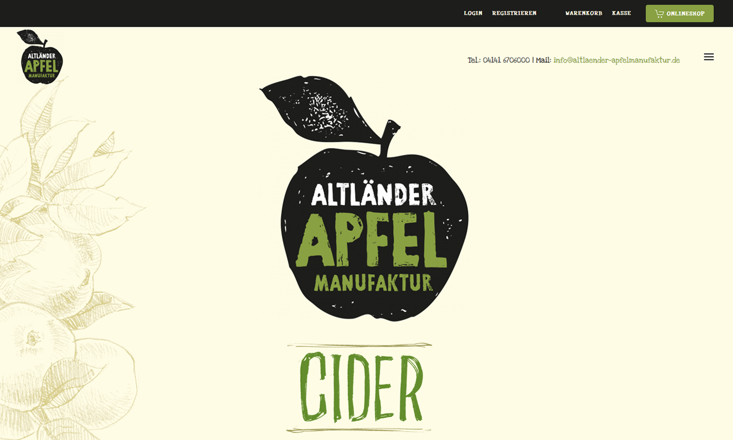 Webseiten Altaender Apfelmanufaktur