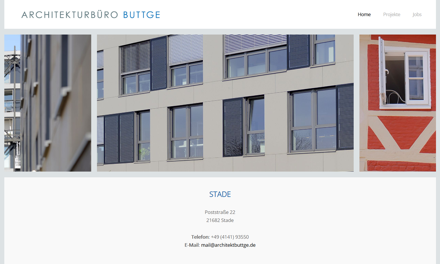 Webseiten Buttge Architektur