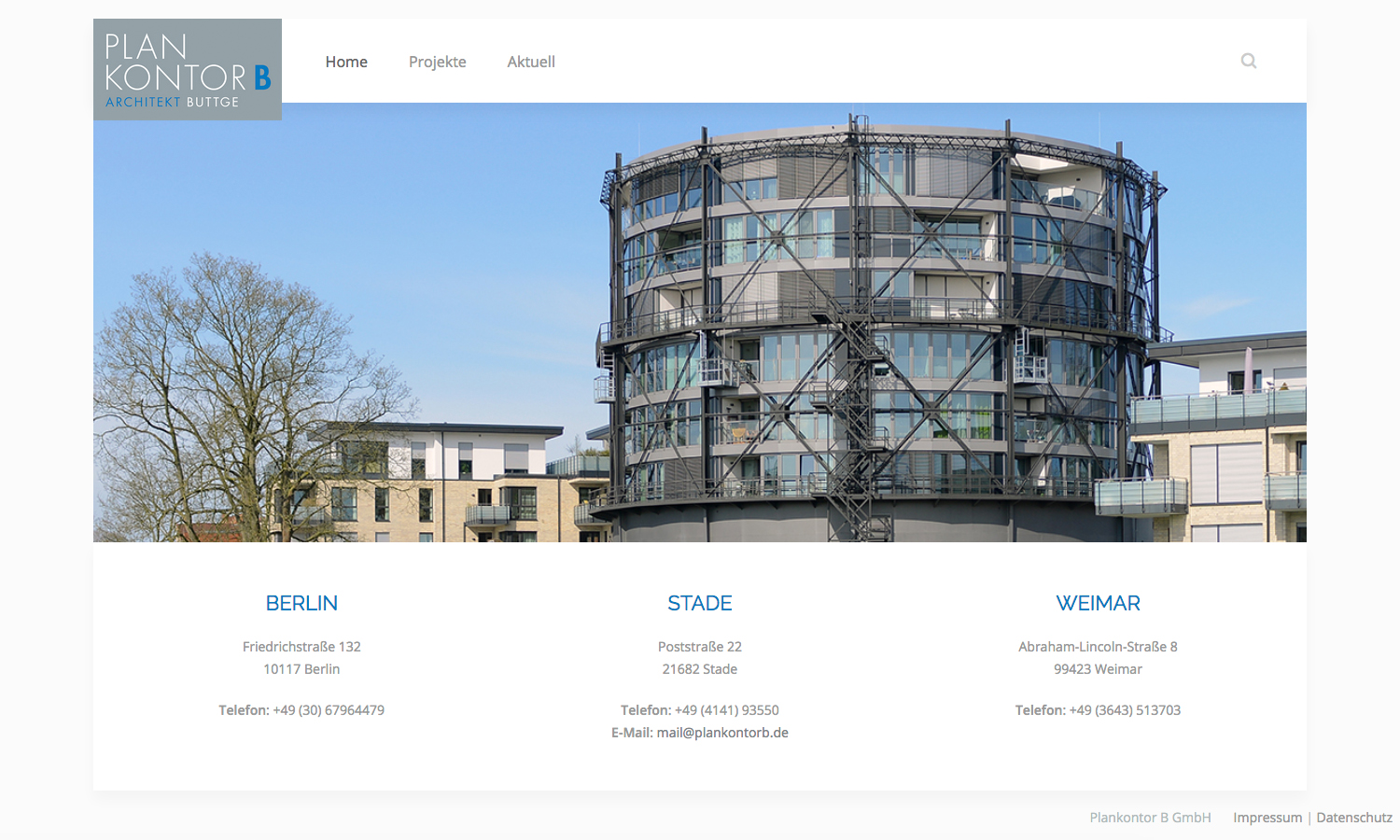 Webseiten Plankontor B