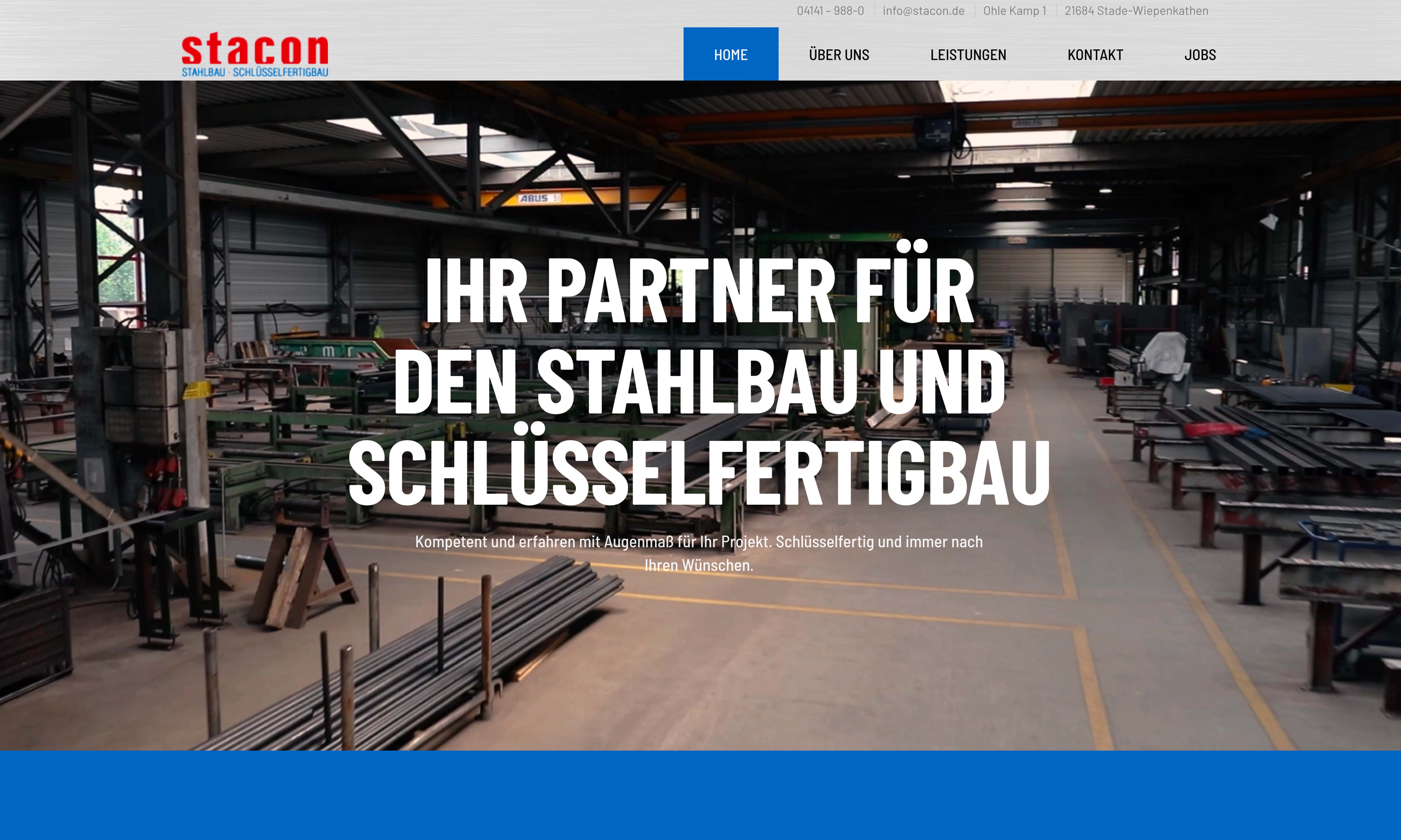 Webseite Stacon