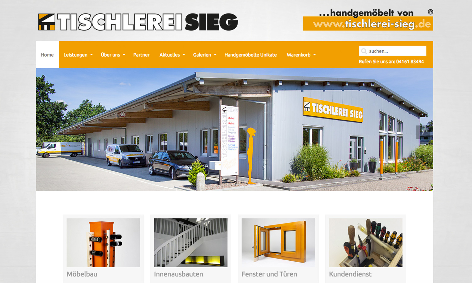 Webseiten Tischlerei Sieg